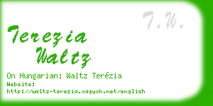 terezia waltz business card
